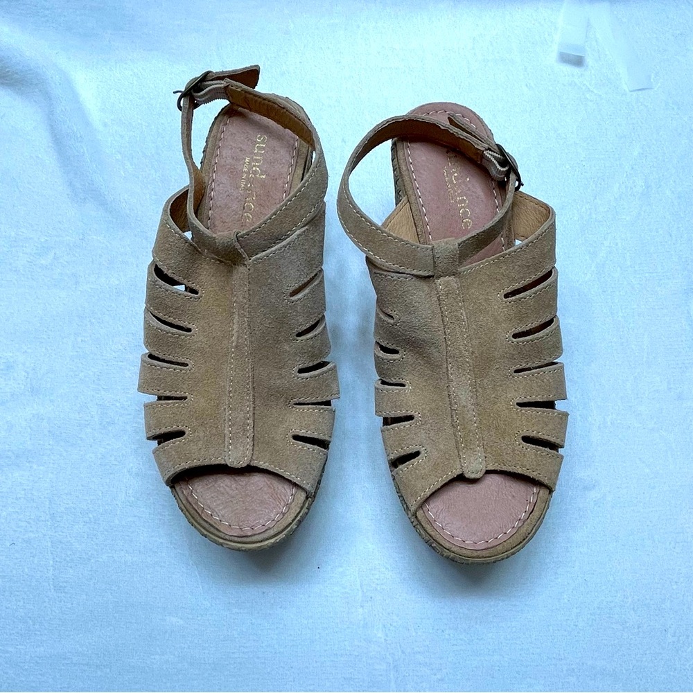 Sundance Womens Ankle Strap Sandals Size 38 EUR or 7.5-8 in US